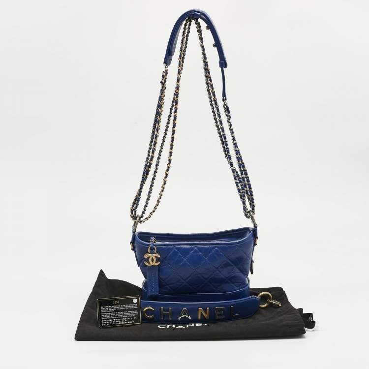مملوكة مسبقًا Chanel Blue Quilted Leather Small Gabrielle Bag
