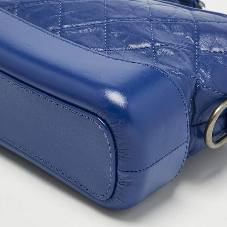 مملوكة مسبقًا Chanel Blue Quilted Leather Small Gabrielle Bag