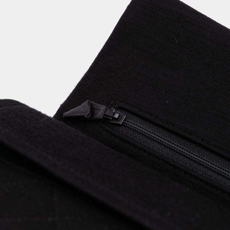 Pre Owned Chanel Black Small Classic Jersey Double Flap
