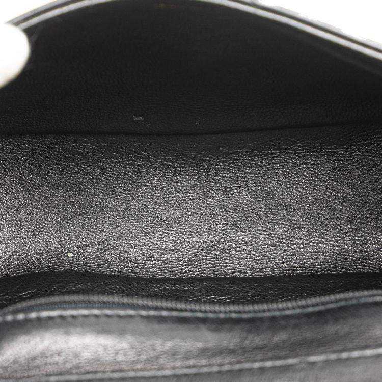Pre Owned Chanel Black Mini CC Quilted Lambskin Single Flap