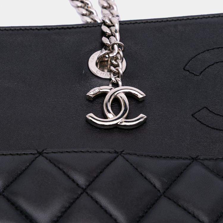 Pre Owned Chanel Black CC Quilted Lambskin Urban Delight Tote