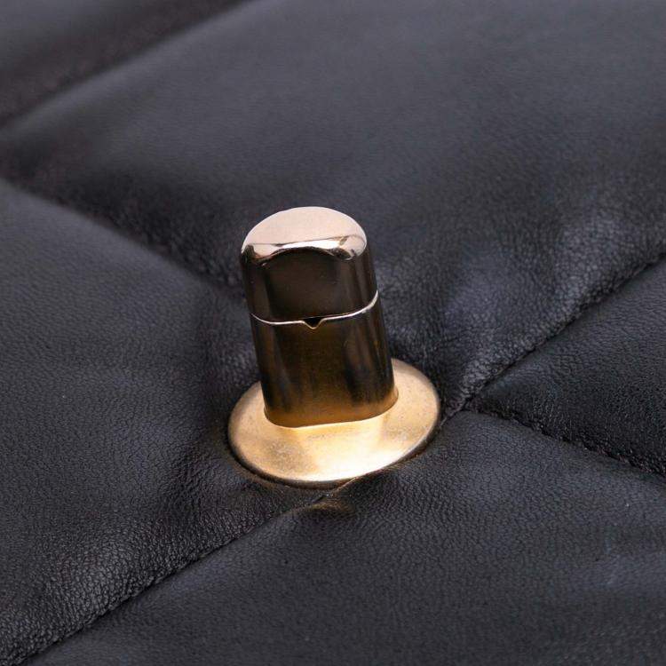 Pre Owned Chanel Black Maxi Lambskin 19 Flap