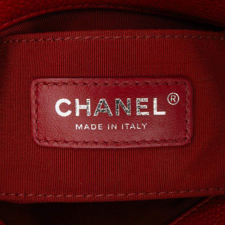 Pre Owned Chanel Incognito Flap Mini Square Caviar Shoulder Bag