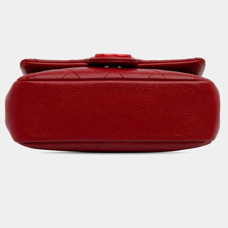 Pre Owned Chanel Incognito Flap Mini Square Caviar Shoulder Bag