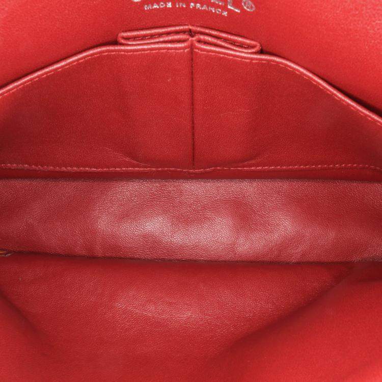 Pre Owned Chanel Classic Double Flap Medium Tweed Shoulder Bag