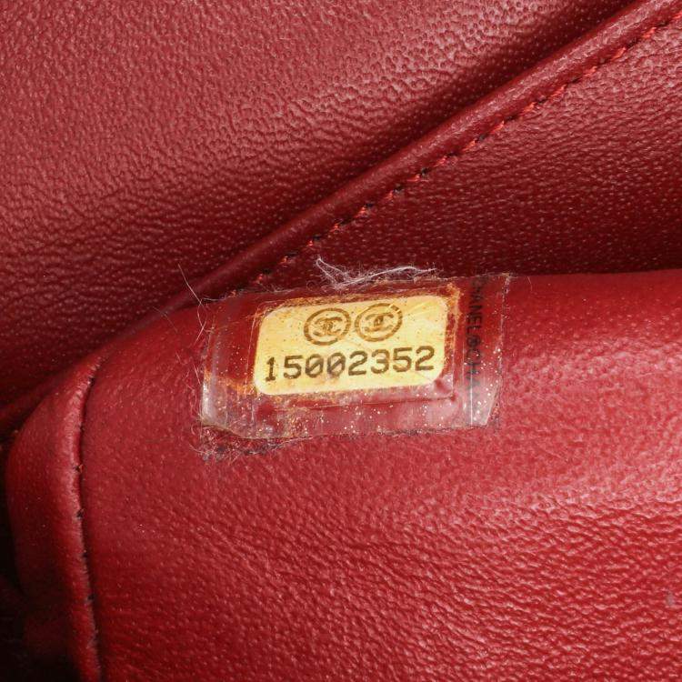 Pre Owned Chanel Classic Double Flap Medium Tweed Shoulder Bag