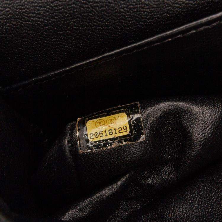 Pre Owned Chanel Classic Double Flap Medium Patent Leather Shoulder Bag