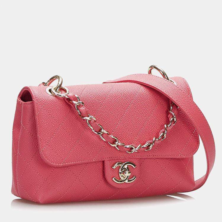 Pre Owned Chanel City Walk Small Caviar Crossbody Bag