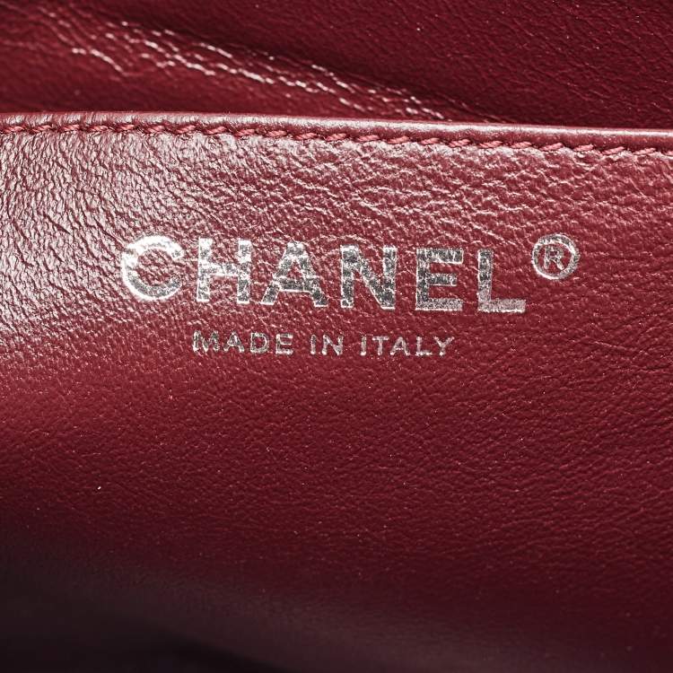 Pre Owned Chanel Black Quilted Patent Leather Jumbo Classic Single Flap Bag