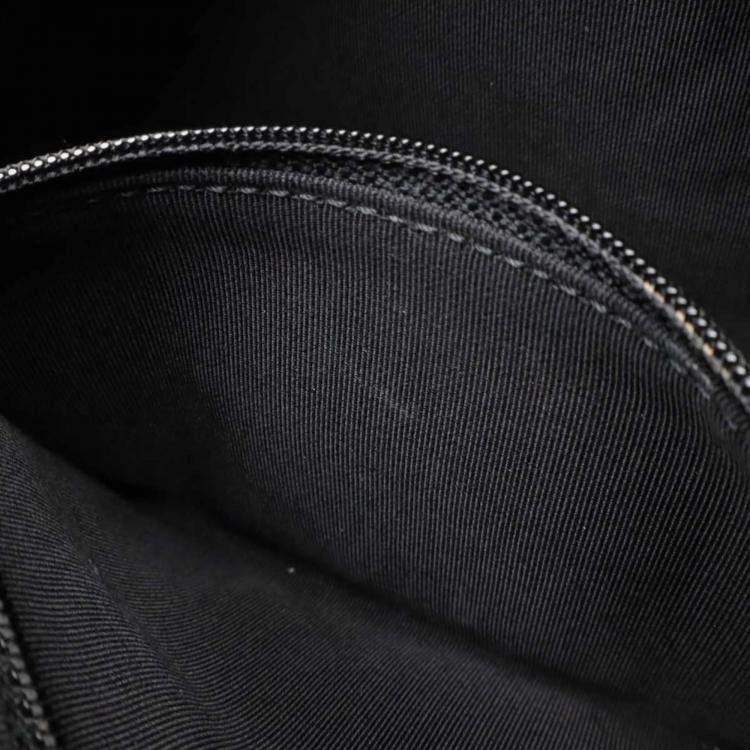 Pre Owned Chanel Entwined Chain Stitch Ivory Lambskin Camera Bag