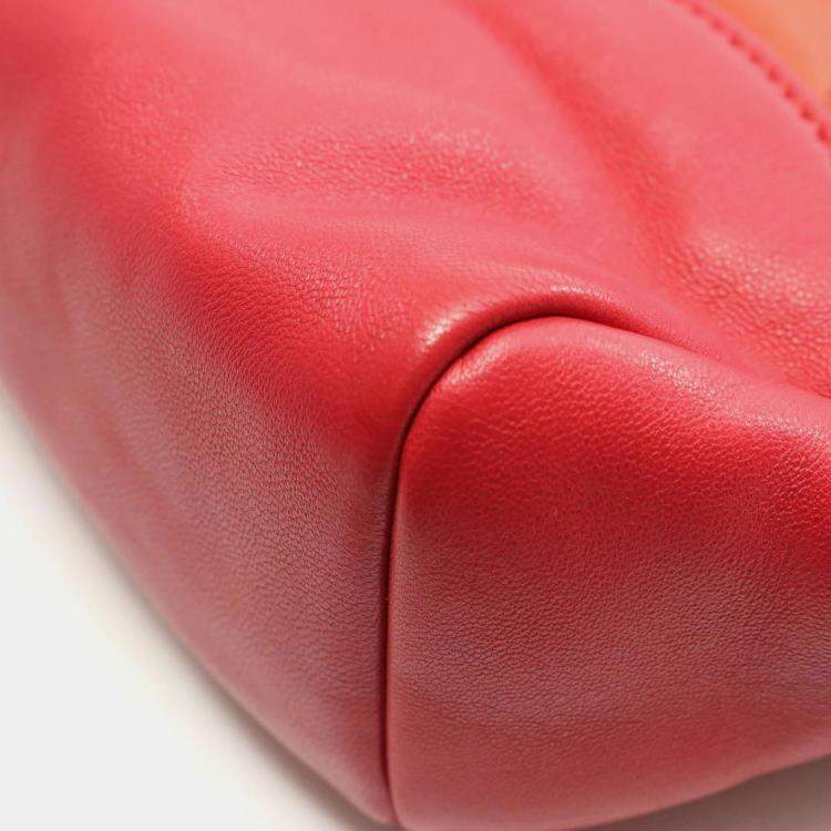 Pre Owned Chanel 31 Red/Orange Leather Shoulder Bag