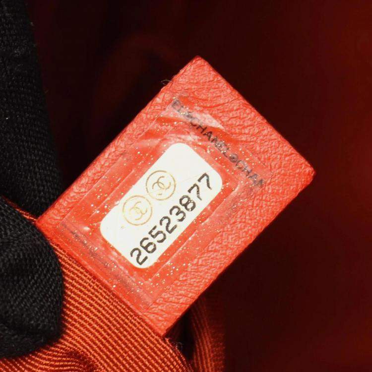 Pre Owned Chanel 31 Red/Orange Leather Shoulder Bag