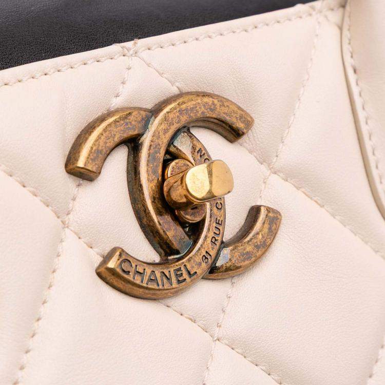 Pre Owned Chanel Brown Quilted Calfskin Portobello Satchel