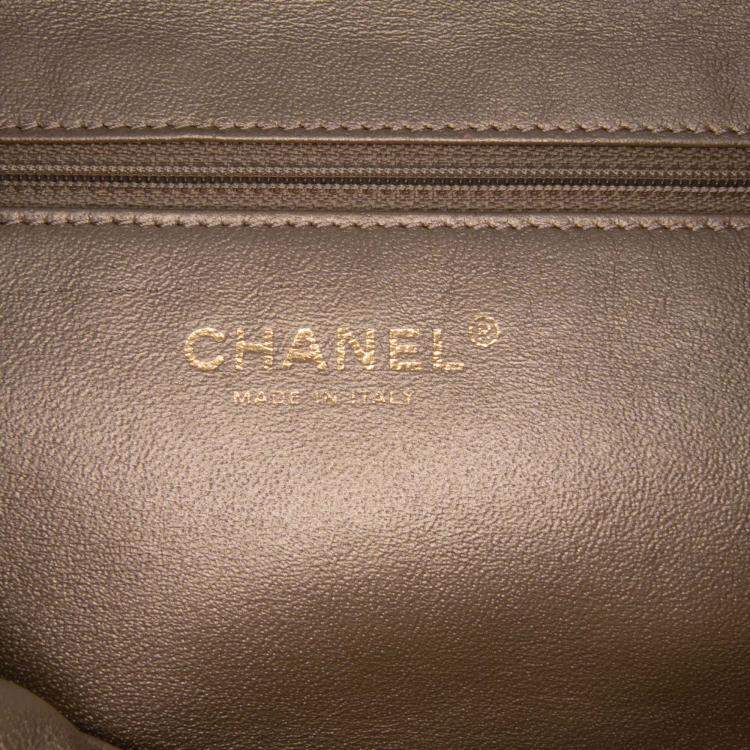 Pre Owned Chanel Brown Quilted Calfskin Portobello Satchel