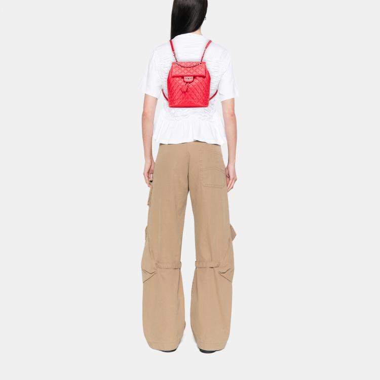 Pre Owned Chanel Small Lambskin Urban Spirit Backpack