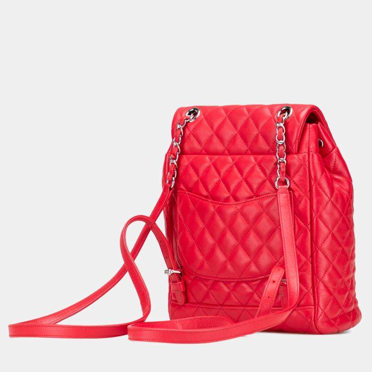 Pre Owned Chanel Small Lambskin Urban Spirit Backpack