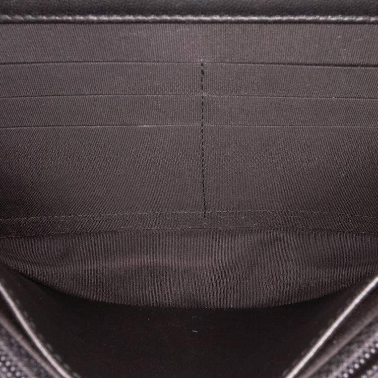 Pre Owned Chanel Black CC Studded Lambskin Wallet on Chain