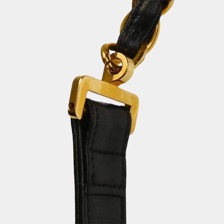 Pre Owned Chanel Black Lambskin Backpack