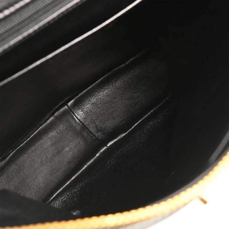 Pre Owned Chanel Black Lambskin Backpack