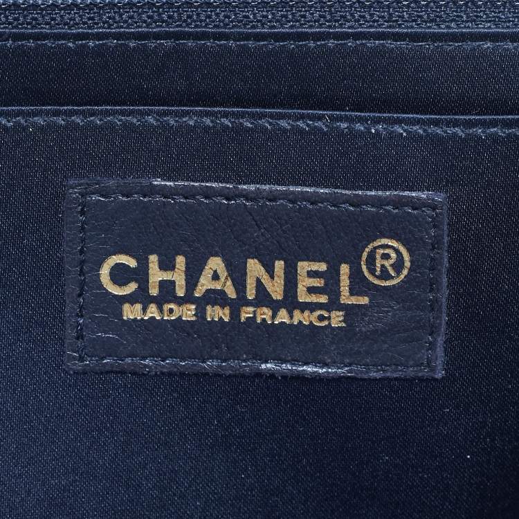 Pre Owned Chanel Cream Choco Bar Leather Sport Ligne Flap Shoulder Bag