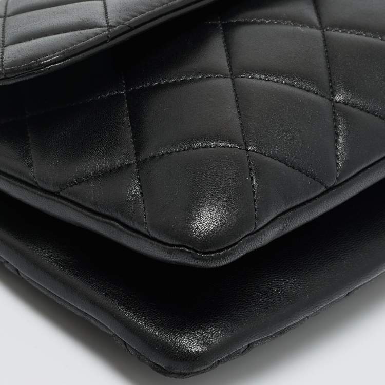 Pre Owned Chanel Black Quilted Leather Trendy CC Flap Bag