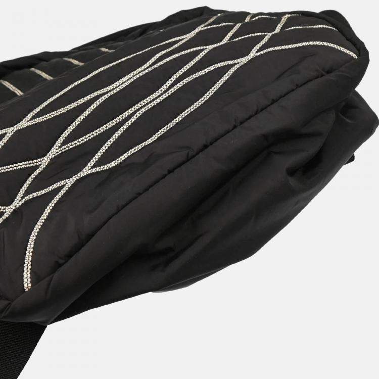 Pre Owned Chanel Sport Line Black Nylon Backpack 