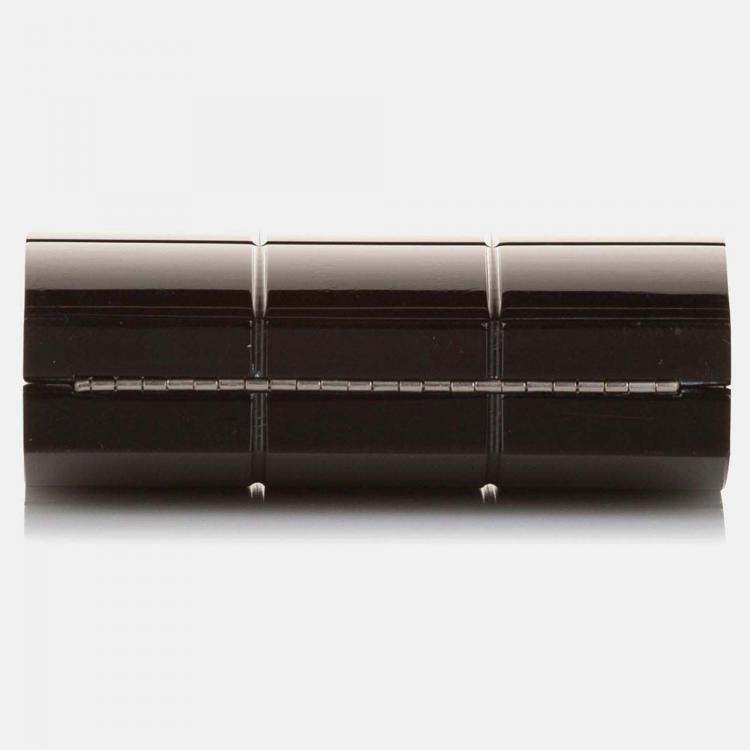 Pre Owned Chanel Choco Bar Lucite Perspex Black Handbag