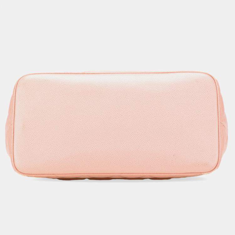 Pre Owned Chanel Pink Caviar Medallion Tote