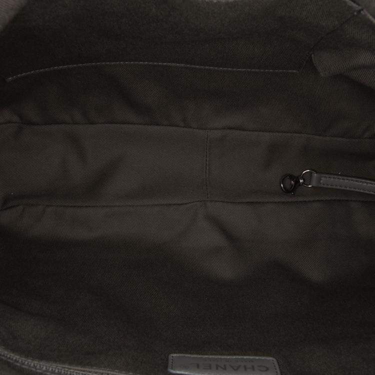 Pre Owned Chanel Brown Quilted Iridescent Calfskin Relax CC Satchel