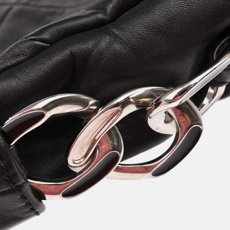 Pre Owned Chanel Black Calfskin Handbag