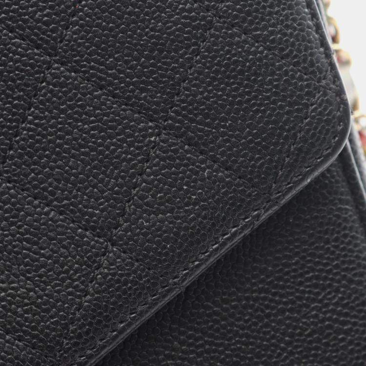 Pre Owned Chanel Coco Cuba Black Calfskin Crossbody Bag