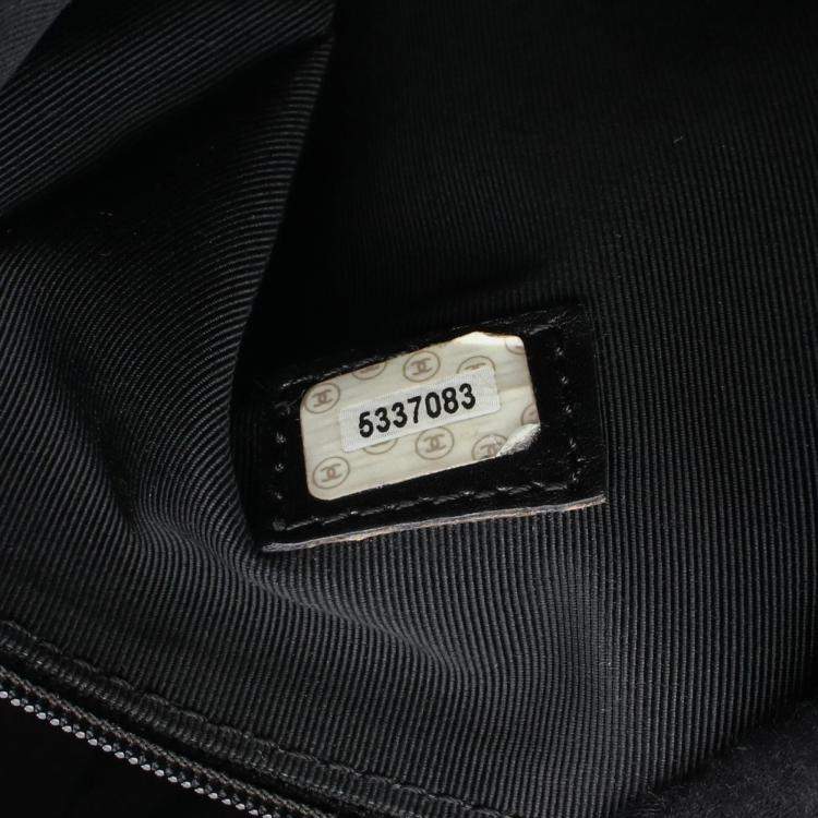 Pre Owned Chanel Jumbo Black Calfskin Chain Shoulder Bag