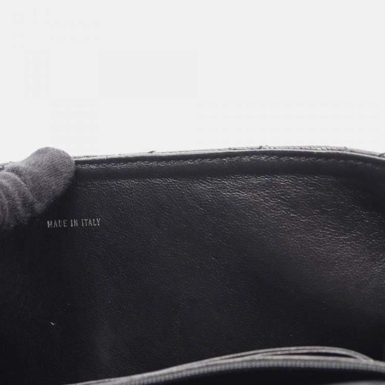 Pre Owned Chanel Kelly Logo Black Calfskin Leather Handbag