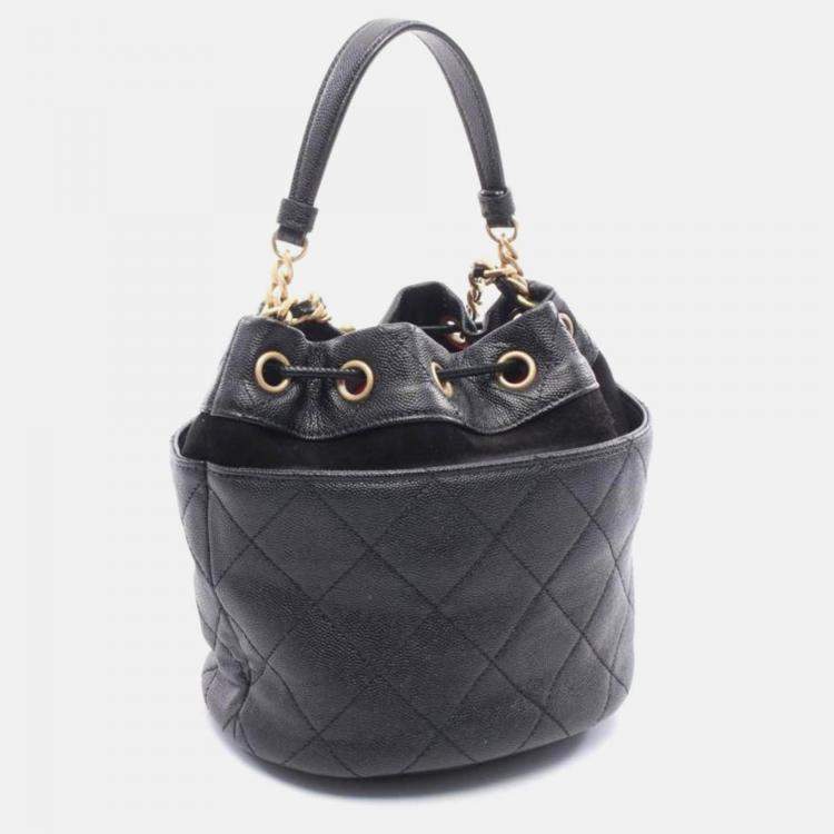 Pre Owned Chanel Matelasse Mini Bucket