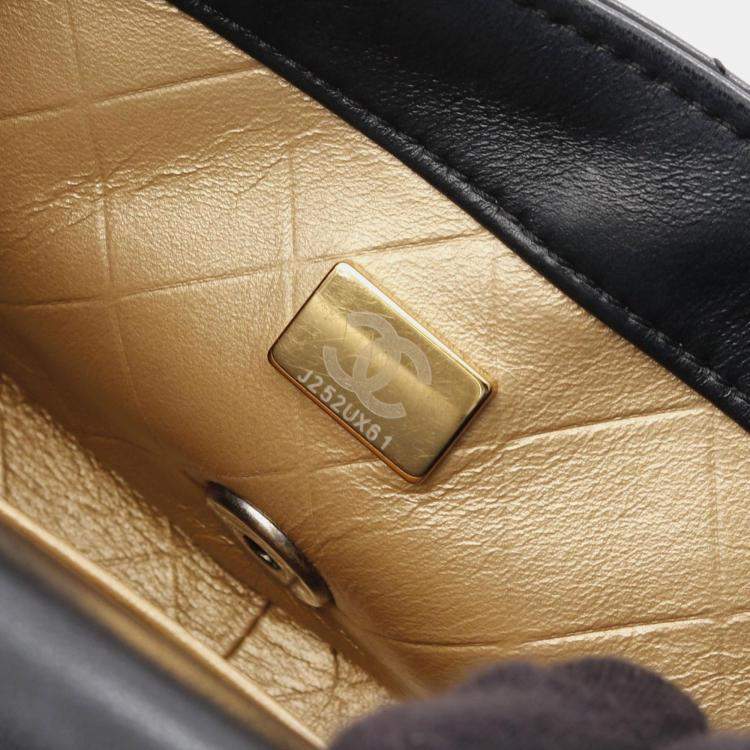 Pre Owned Chanel Matelasse Chain Shoulder Bag  Lamb Sheep Leather Black