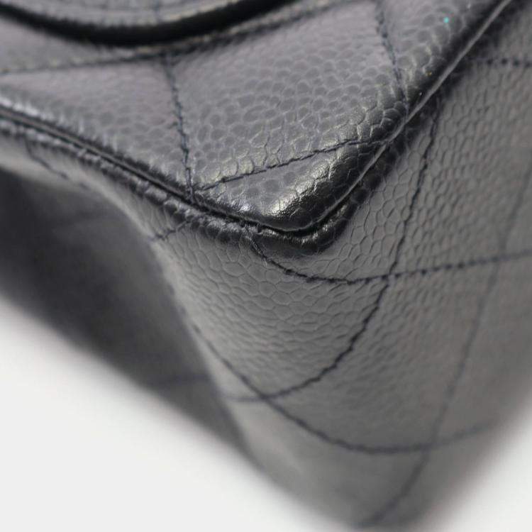 Pre Owned Chanel Mini Matelasse Chain Shoulder Bag  Leather Black Ghw Cc