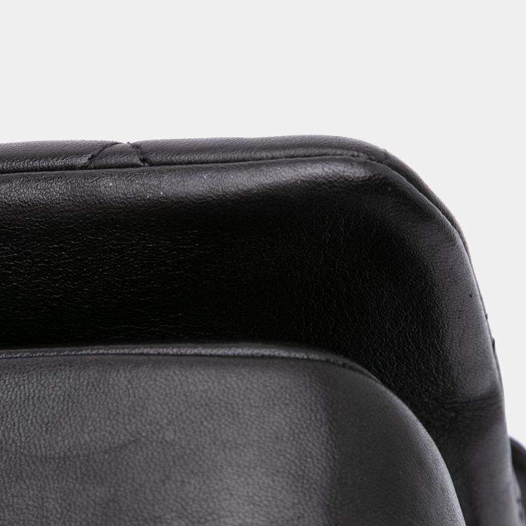 Pre Owned Chanel Black Large Lambskin Trendy CC Top Handle Bag