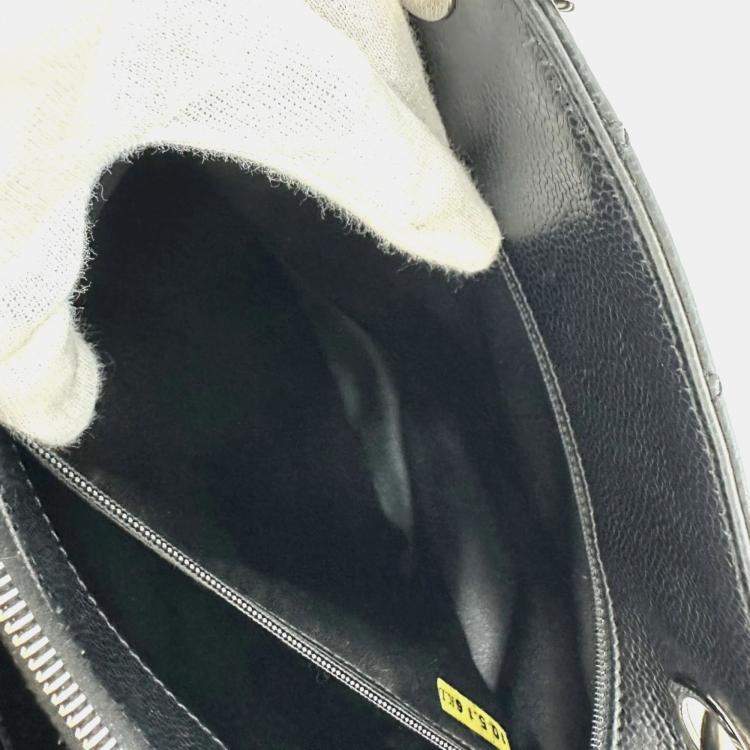 Pre Owned Chanel GST Black Leather Tote Bag
