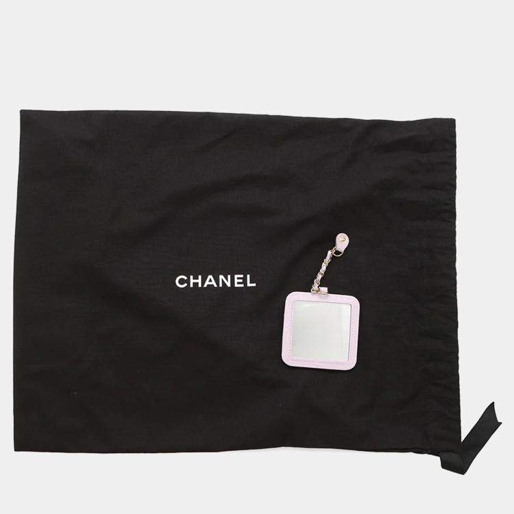 Pre Owned Chanel Vanity Light Purple Caviar Leather Shoulder Bag