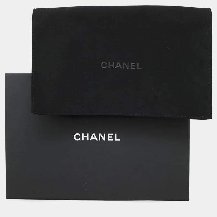 Pre Owned Chanel Classic Black Caviar Leather Wallet on Chain 