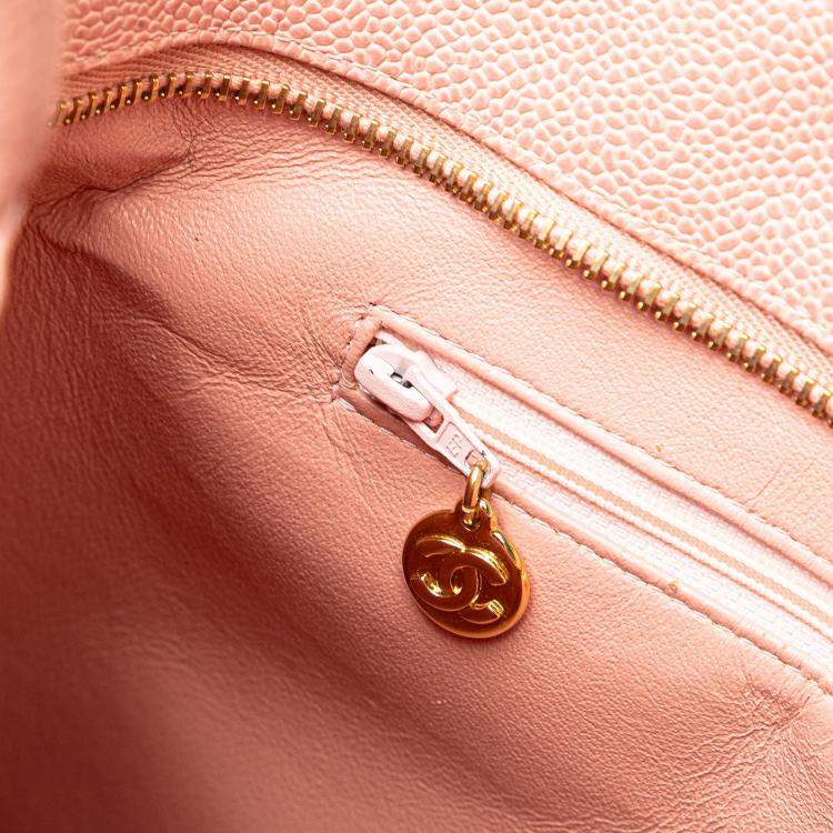 Pre Owned Chanel Pink Caviar Medallion Tote