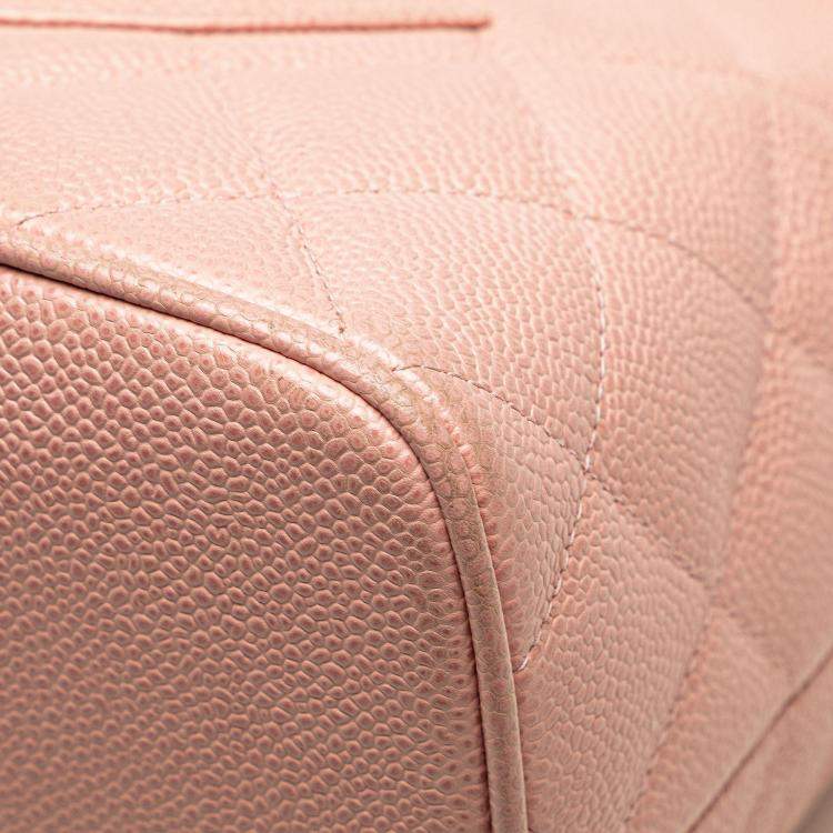 Pre Owned Chanel Pink Caviar Medallion Tote