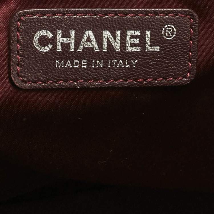 Pre Owned Chanel Black Caviar Leather Large Cerf Executive Shopper Tote