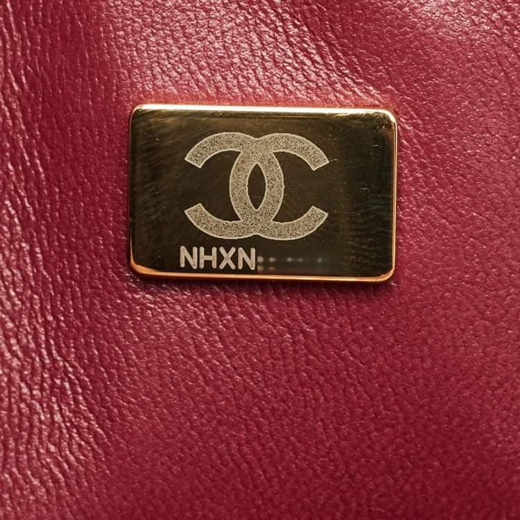 Pre Owned Chanel Red Quilted Leather Medium Classic Double Flap Bag
