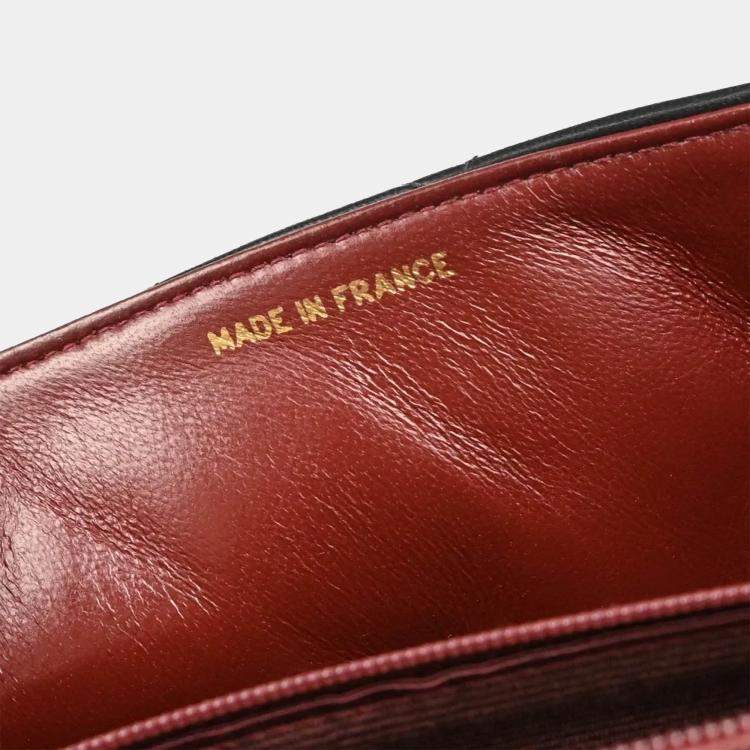 Pre Owned Chanel Diana Medium Black Lambskin Shoulder Bag