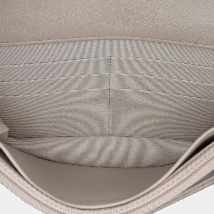 Pre Owned Chanel Brown Quilted Lambskin 19 Wallet on Chain