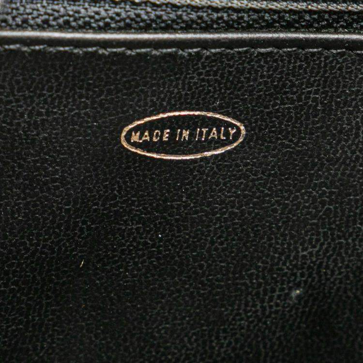 Pre Owned Chanel Black Caviar CC Turnlock Vanity Bag