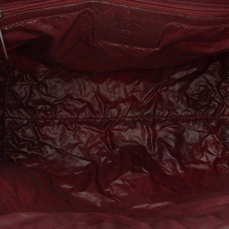 Pre Owned Chanel Black Quilted Nylon Coco Cocoon Bowler Bag