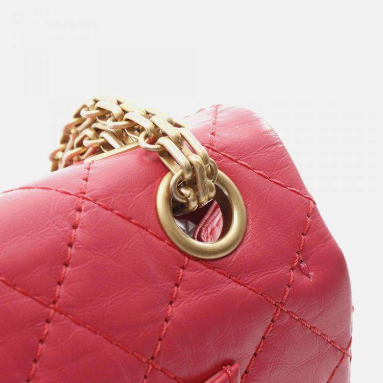 Pre Owned Chanel 2.55 Calfskin Leather Shoulder Bag