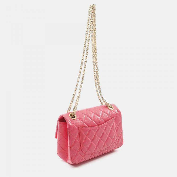 Pre Owned Chanel 2.55 Calfskin Leather Shoulder Bag